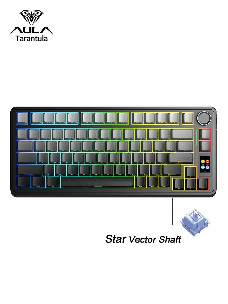 Aula S75Pro game three mode smart screen mechanical keyboard