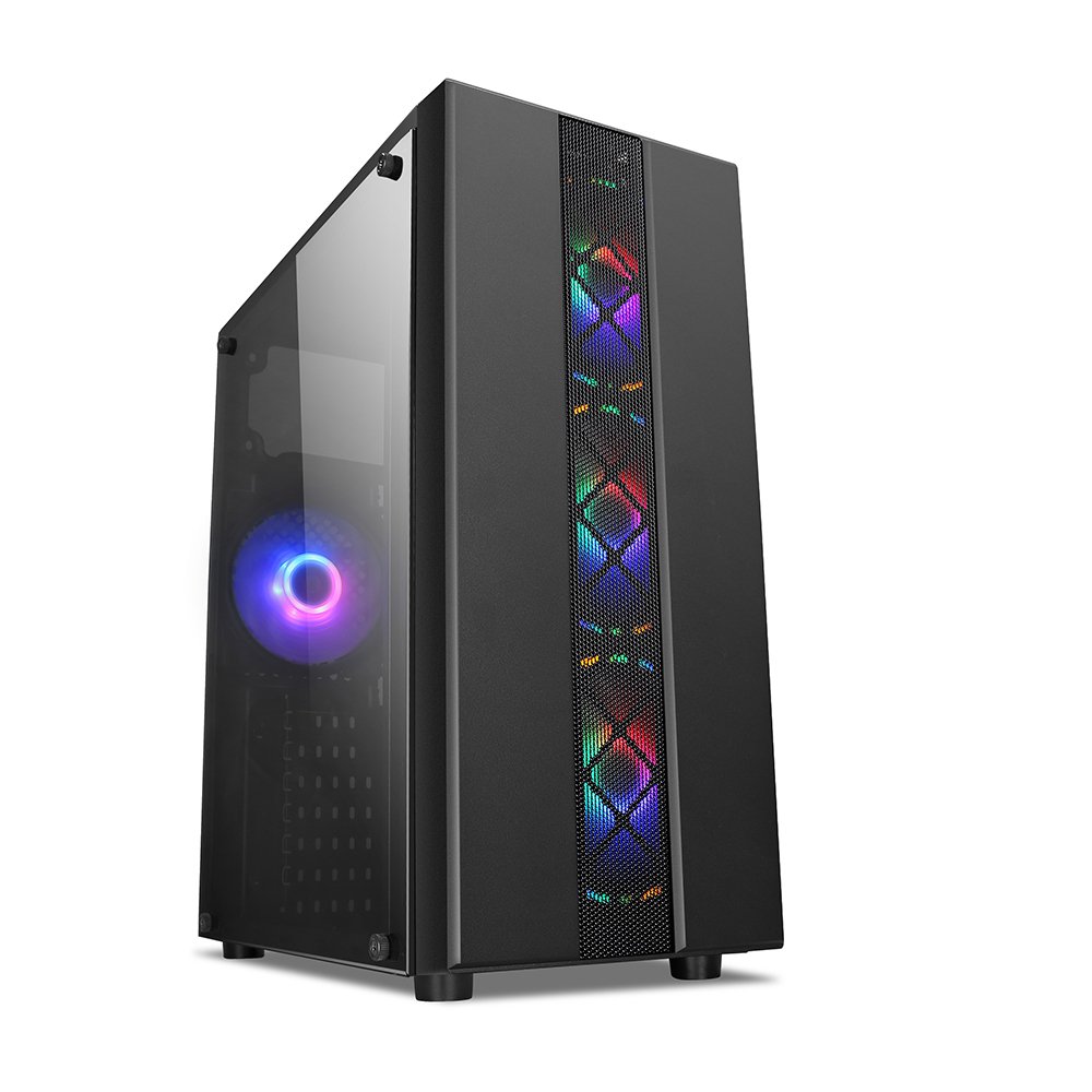 320-2 Gaming PC Case with RGB Fans (ATX Version)