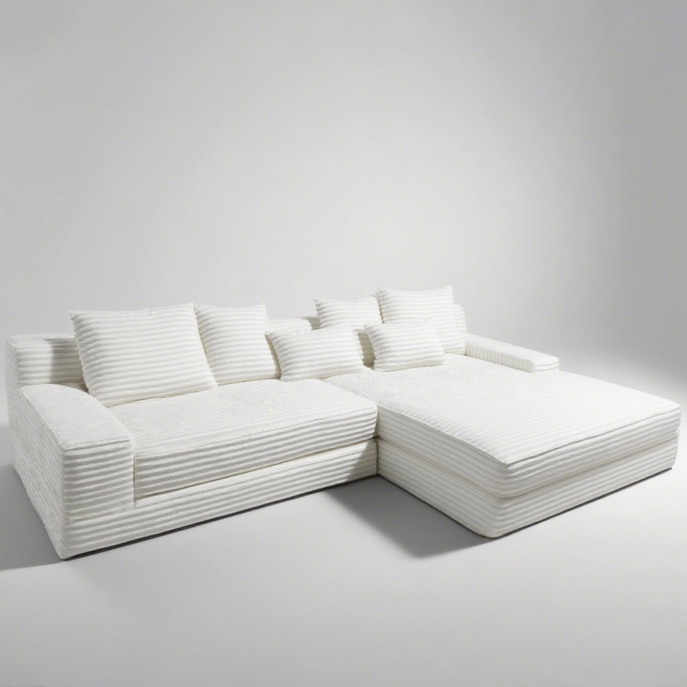 Corner Compressed Sofa Set in Box Pure Sponge Vacuum Roll Packed Upholstered Fabric Module Compression Furniture for Living Room