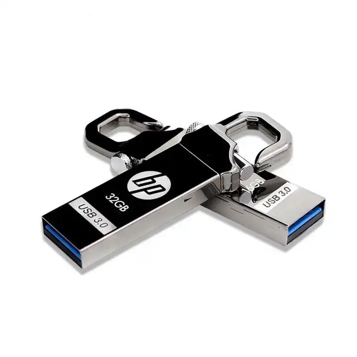 Customized mini metal key USB drive 32GB 16GB 128GB 3.0 RAM large capacity 64GB HP USB drive