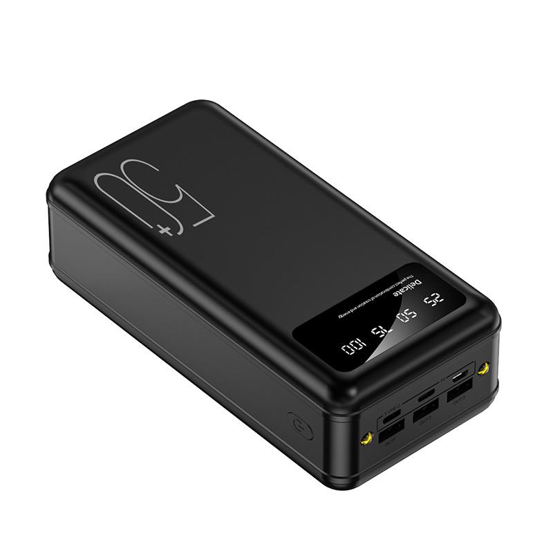 10W power supply mobile phone charger OEM ODM 50000mAh large capacity power bank 60000mAh mobile phone power bank, with three Huawei USB ports