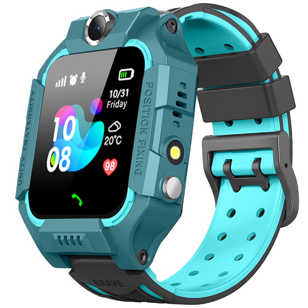 Valdus Girl Boy Children's Camera Tracker Waterproof IP67 SOS LBS Location His Story Children's Q19 Smart Watch