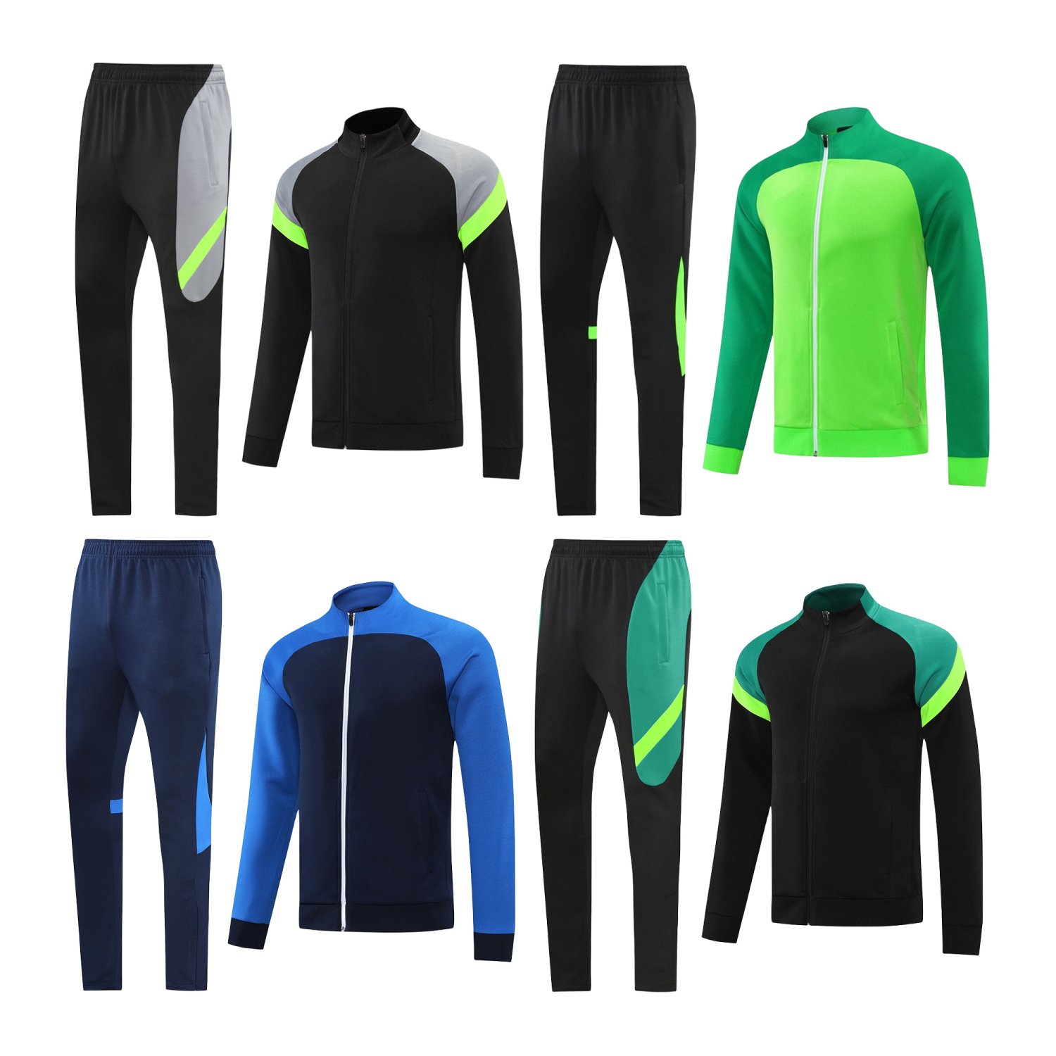 2023 Custom Logo Warm-up Soccer Jersey, Half-Zip Jersey for Kids and Boys