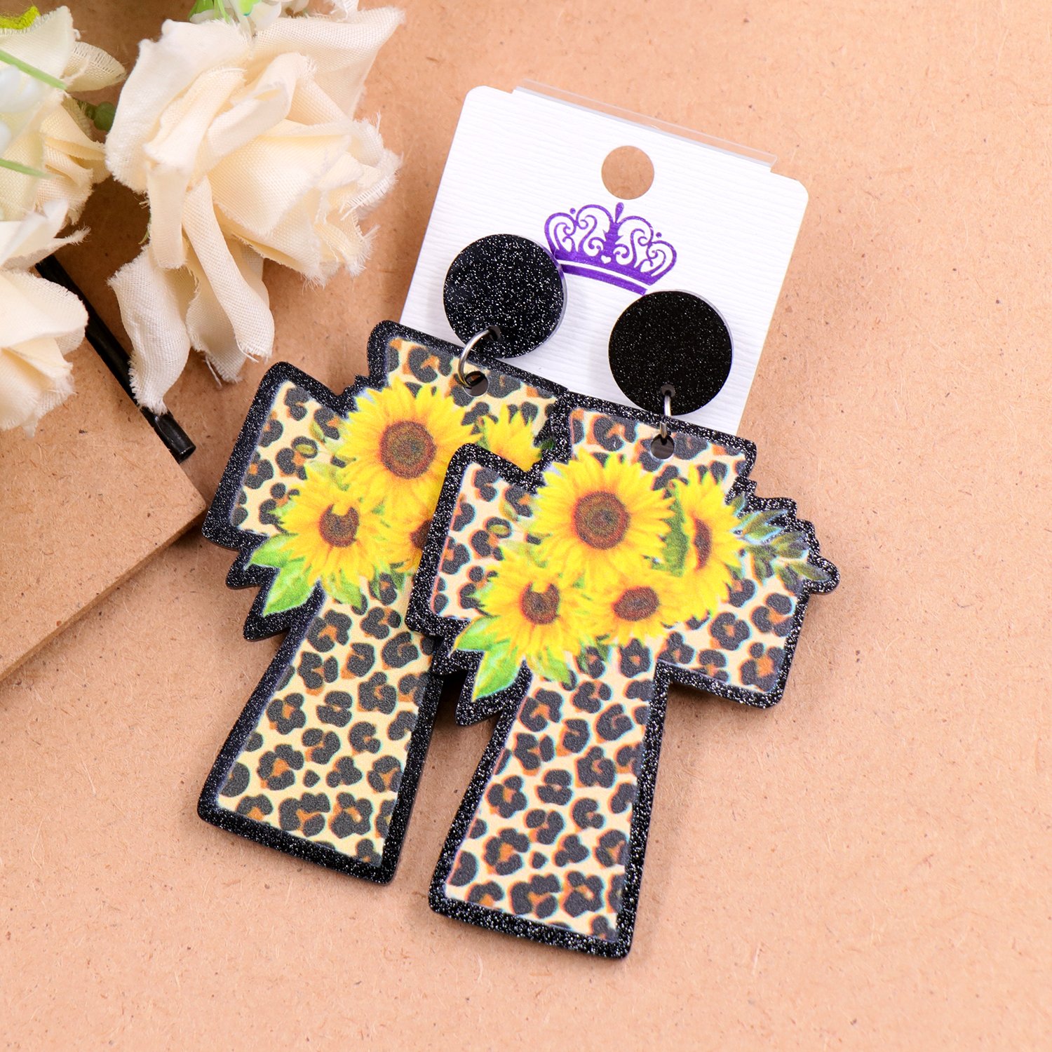 Easter Women's Trendy Acrylic Drop Earrings Titanium Plated for Party Occasions