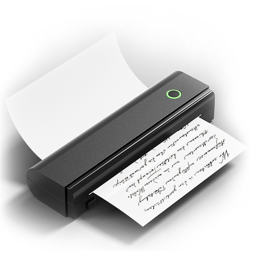 Jiuyin N80 A4 portable printer compatible with foldable/roll/single sheet thermal paper suitable for mobile office, business travel